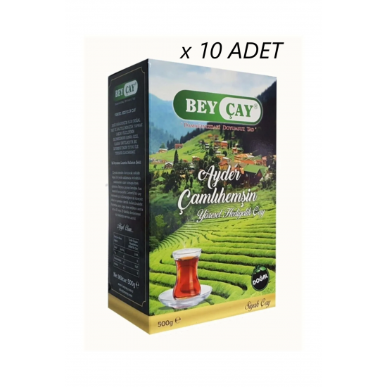 BEY ÇAY Ayder Çamlıhemşin Çay 500 Gr * 10 Adet (5 KG)
